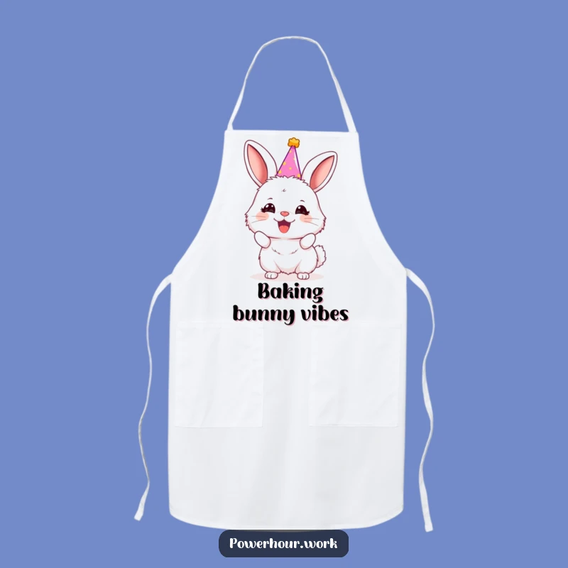 Funny Bunny Party Apron: Cheerful Chef's Aid, Hilarious Gift for Bakers