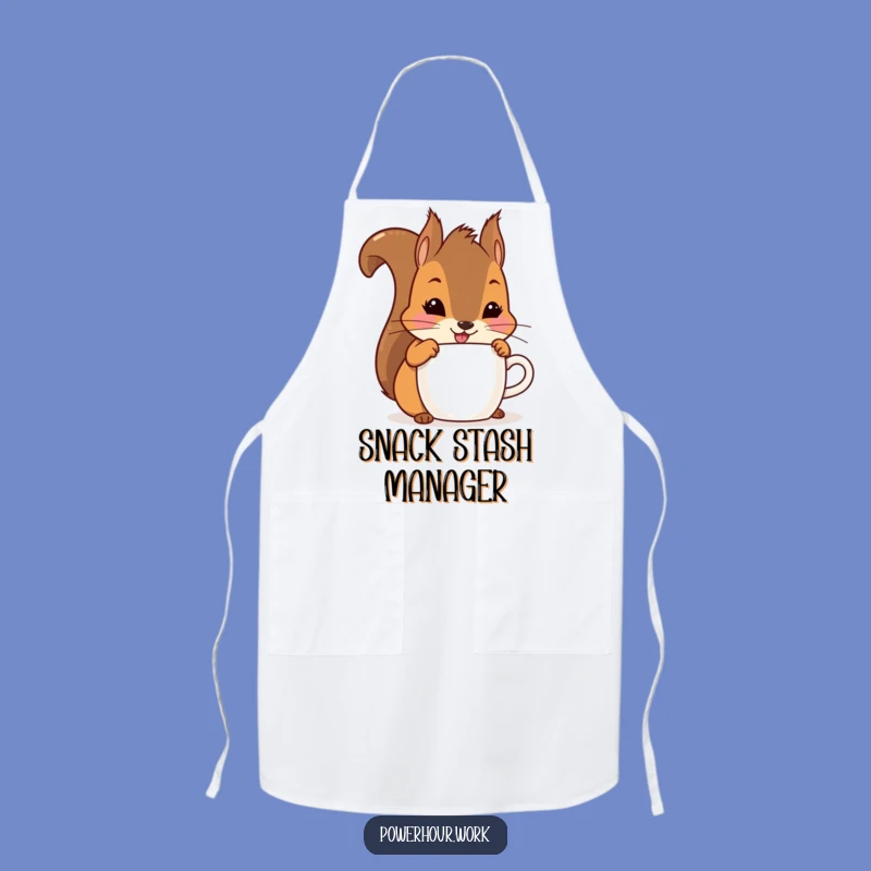 Funny Squirrel Apron: Playful Kitchen Helper, Hilarious Gift for Cooks