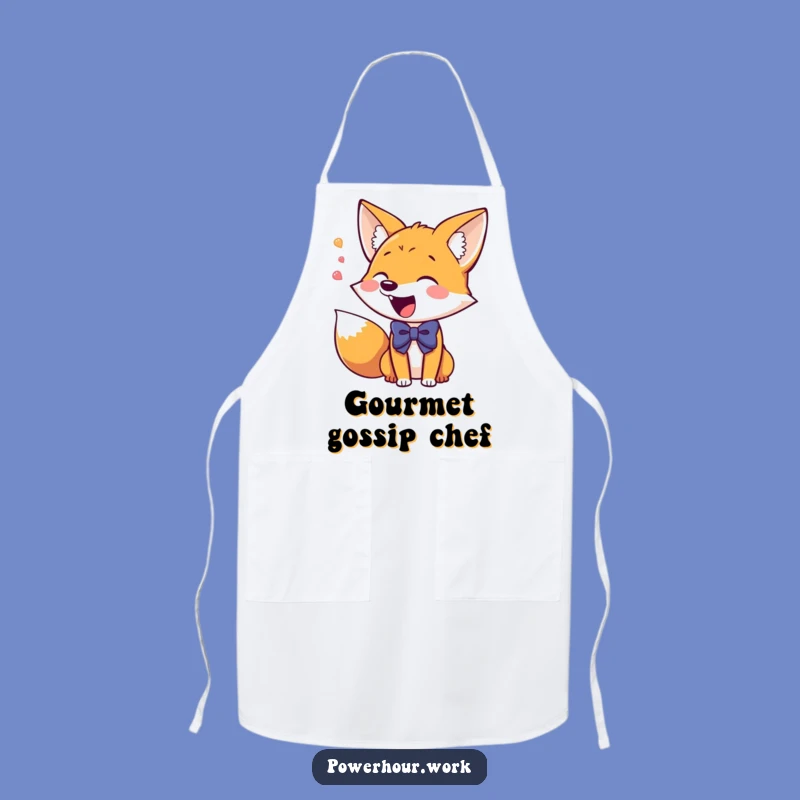 Funny Fox Apron: Giddy Cook Fox, Kitchen Chatter & Fun, Perfect Funny Gift