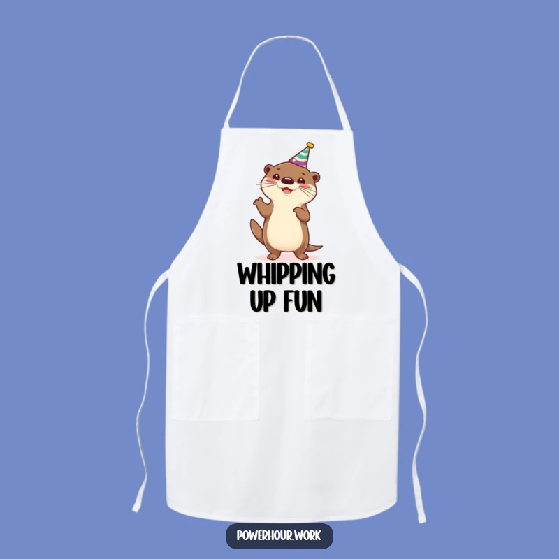 Funny Otter Apron: Cheerful Cook Otter, Kitchen Fun & Hilarious, Perfect Funny Gift
