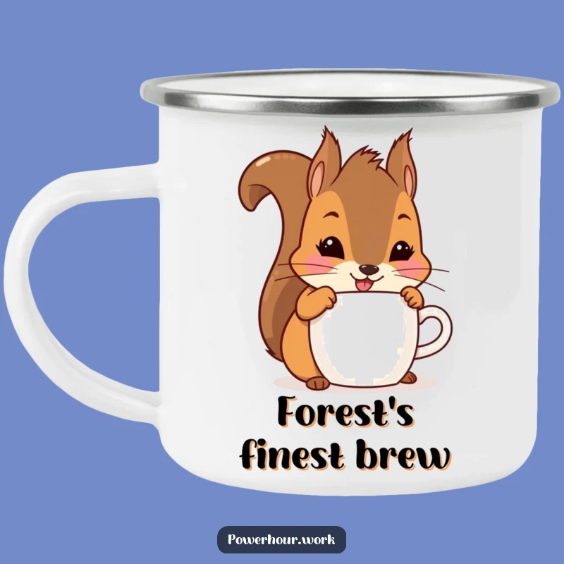 Funny Squirrel Camping Mug: Playful Drinker, Hilarious Outdoor Gift