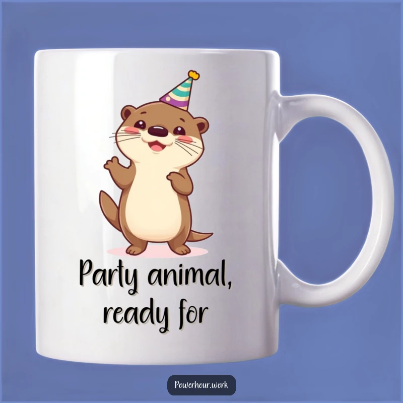 Funny Otter Dance Mug: Cheerful Party Animal Otter, Perfect Funny Gift for Otter Lovers