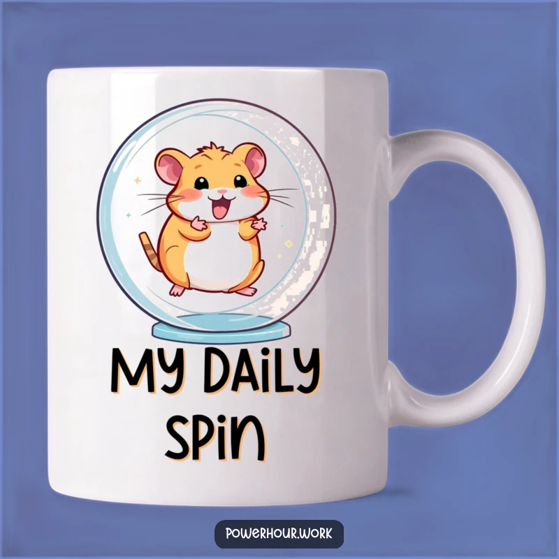 Funny Hamster Wheel Mug: Energetic Gift for Busy Bees