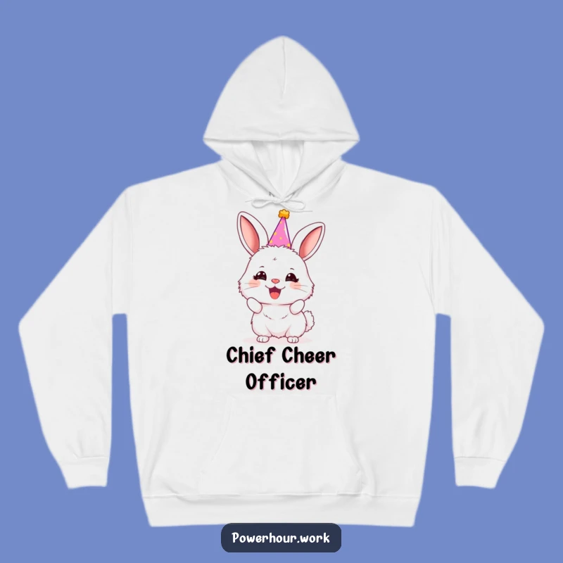 Funny Bunny Party Hoodie: Cozy Cheering Sweatshirt, Ideal Funny Gift for Comfort
