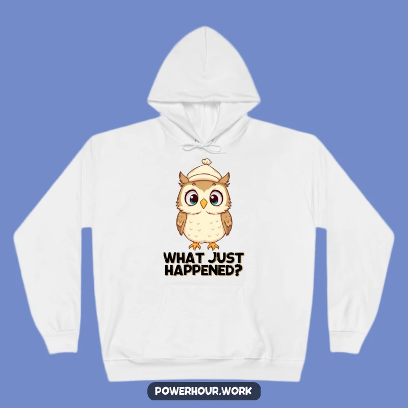 Funny Owl Hoodie: Cozy Surprised Cap Owl, Warm & Hilarious, Perfect Funny Gift