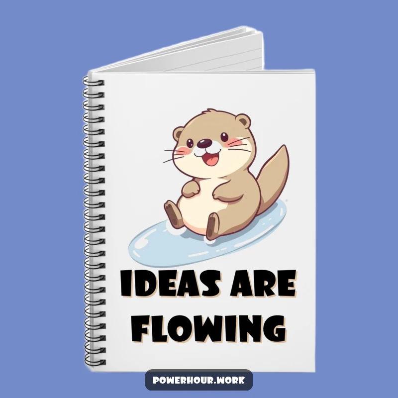 Funny Otter Slide Notebook: Cheerful Journal, Great Funny Gift for Note-Takers