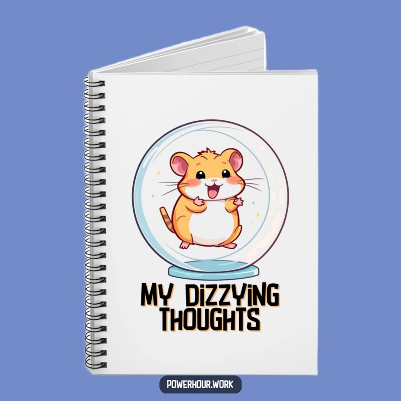 Funny Hamster Wheel Notebook: Jot Down Energetic Ideas