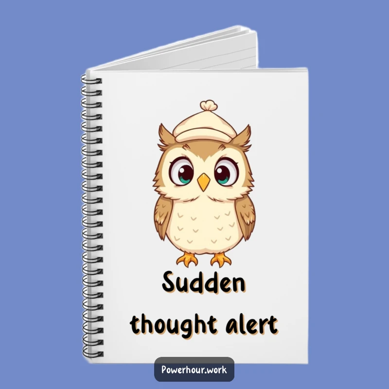 Funny Owl Notebook: Surprised Cap Owl, Journal of Wonders & Laughs, Perfect Funny Gift