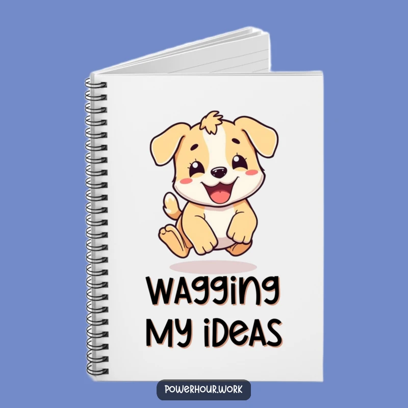 Funny Puppy Pounce Notebook: Energetic Journal, Great Funny Gift for Dog Fans