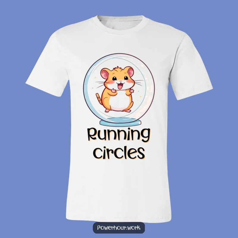 Funny Hamster Wheel T-Shirt: High Energy Style, Humorous Gift