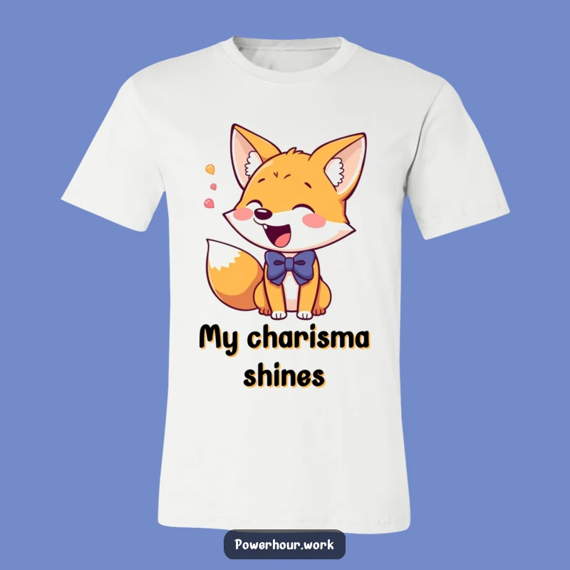 Funny Fox T-Shirt: Giddy Bowtie Fox, Excitable & Stylish Tee, Great Funny Gift