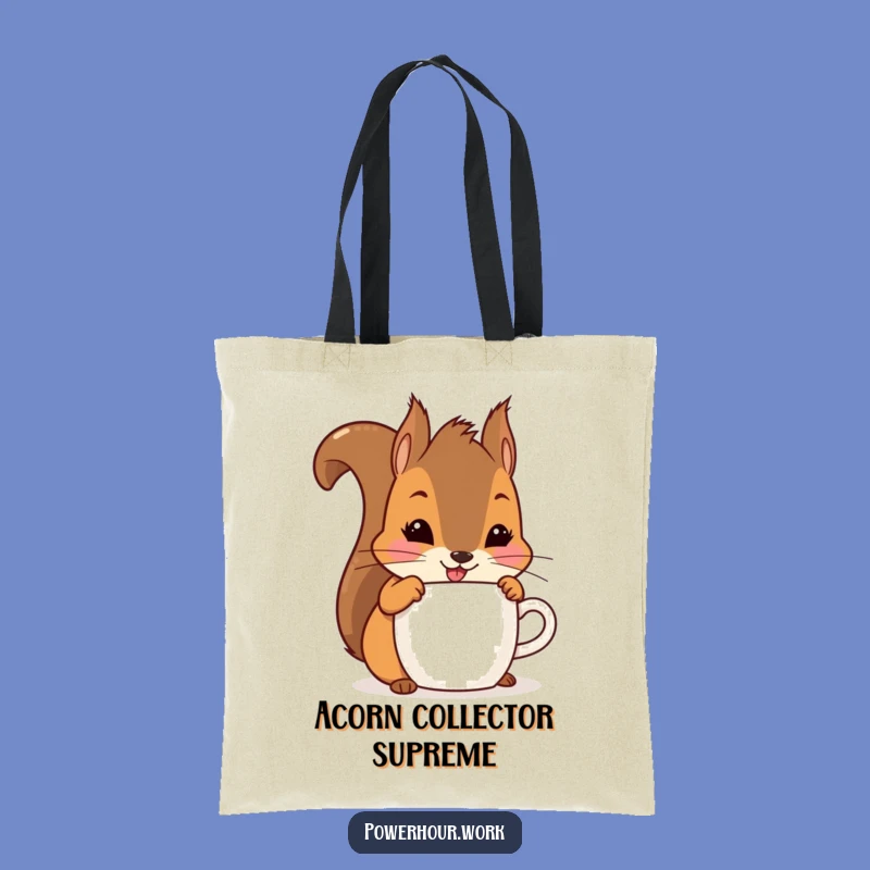 Funny Squirrel Tote Bag: Playful Carry-All, Hilarious Gift for Shoppers